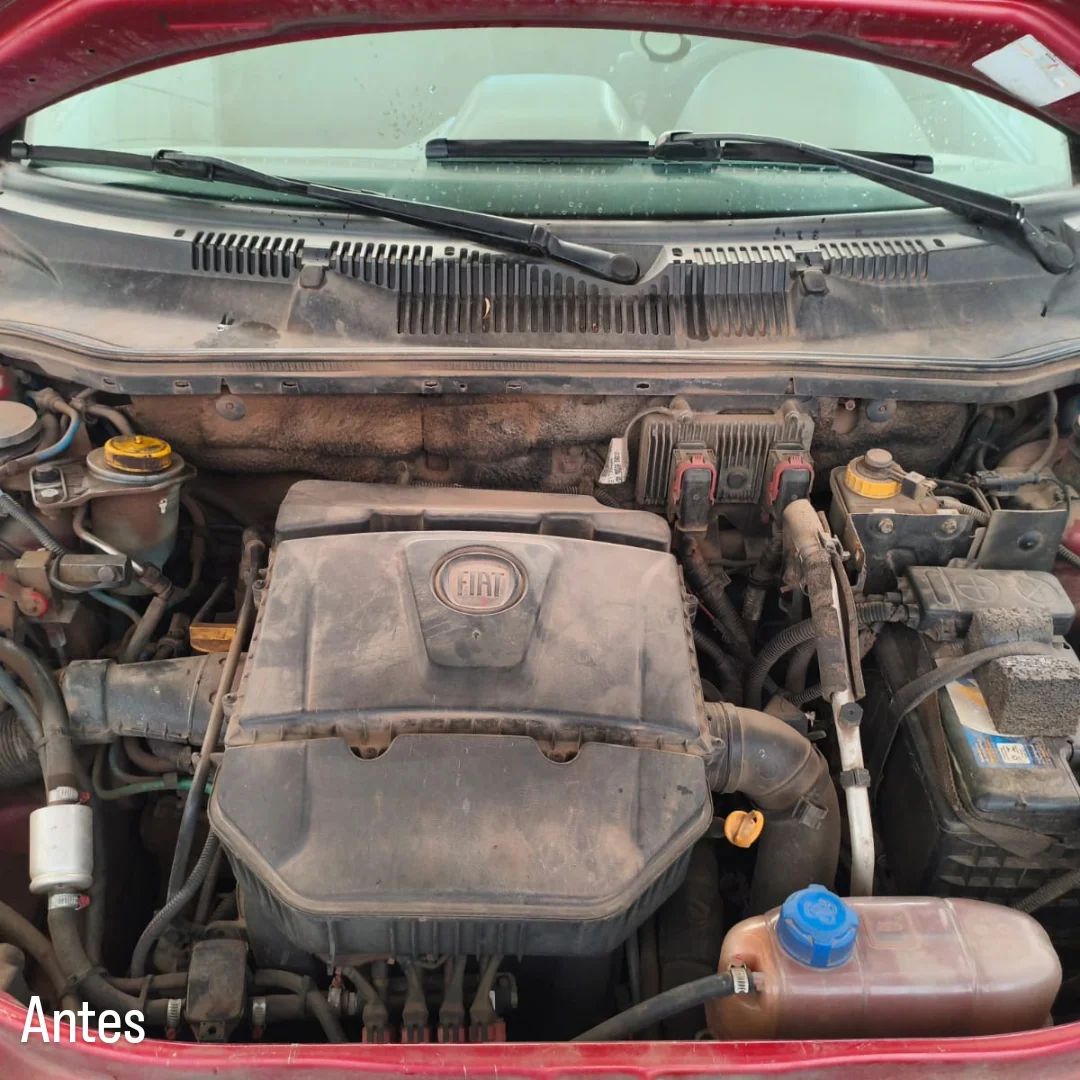 Motor antes da limpeza
